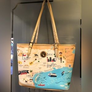 Spartina 449 TEXAS Map Tote Bag